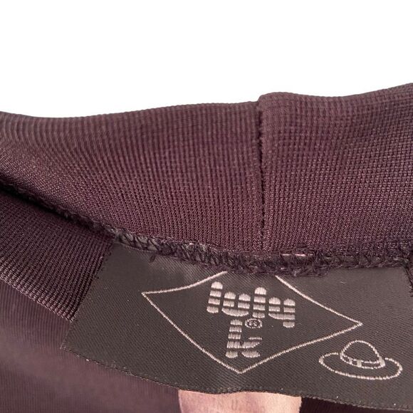 Vintage Luly K Black Midi Pencil Skirt Made in USA in Size Large - Picture 3 of 4